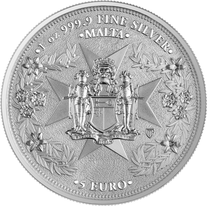 2023 Malta Golden Eagle 1 oz Silver 5 Euro Brilliant Uncirculated - CoinsTV
