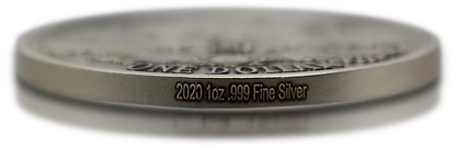 2020 China Reverse Dragon Dollar Antiqued Restrike 1 oz Silver Coin - CoinsTV