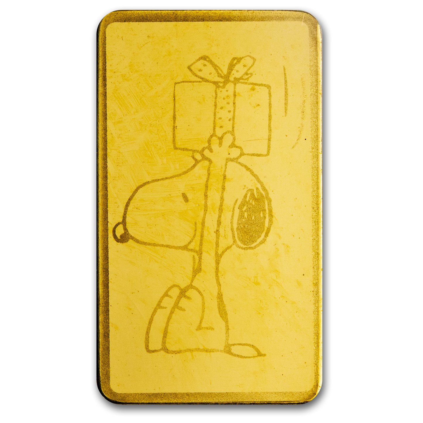 2025 Peanuts Christmas 0.5g Gold Coin in Card - CoinsTV