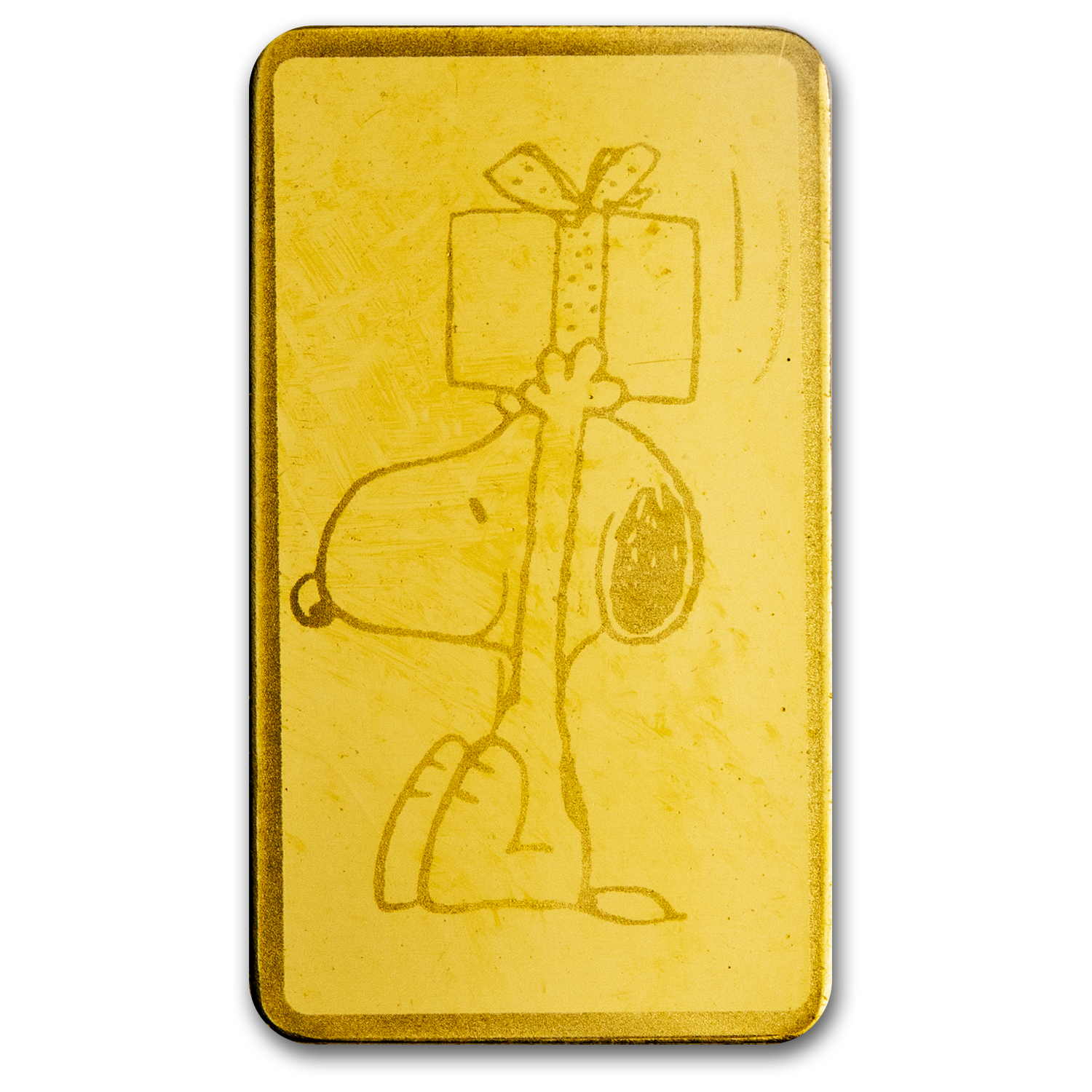 2025 Peanuts Christmas 0.5g Gold Coin in Card - CoinsTV