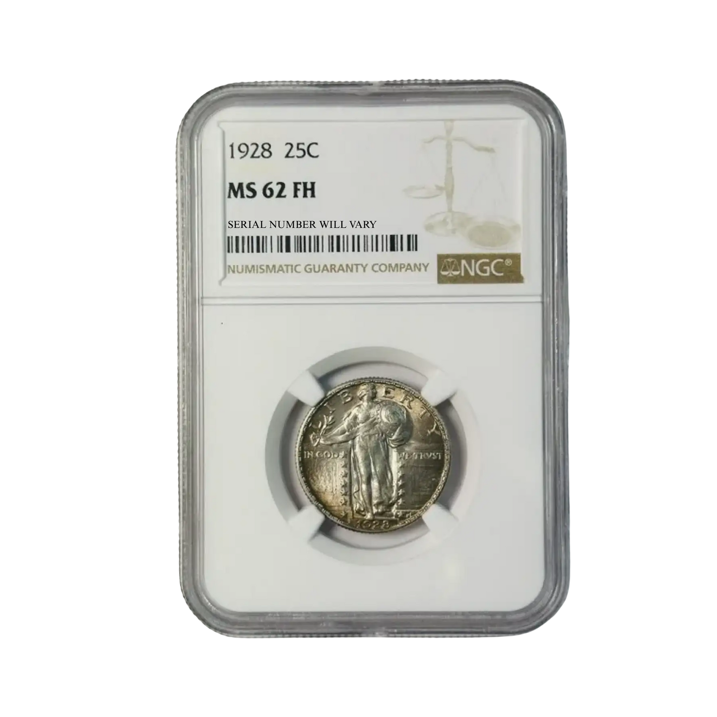 1928 Standing Liberty Quarter - NGC MS62 FH