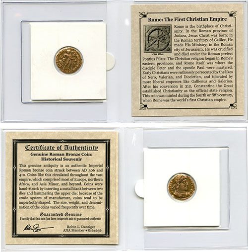The First Christian Empire - Mini Album Coin - CoinsTV