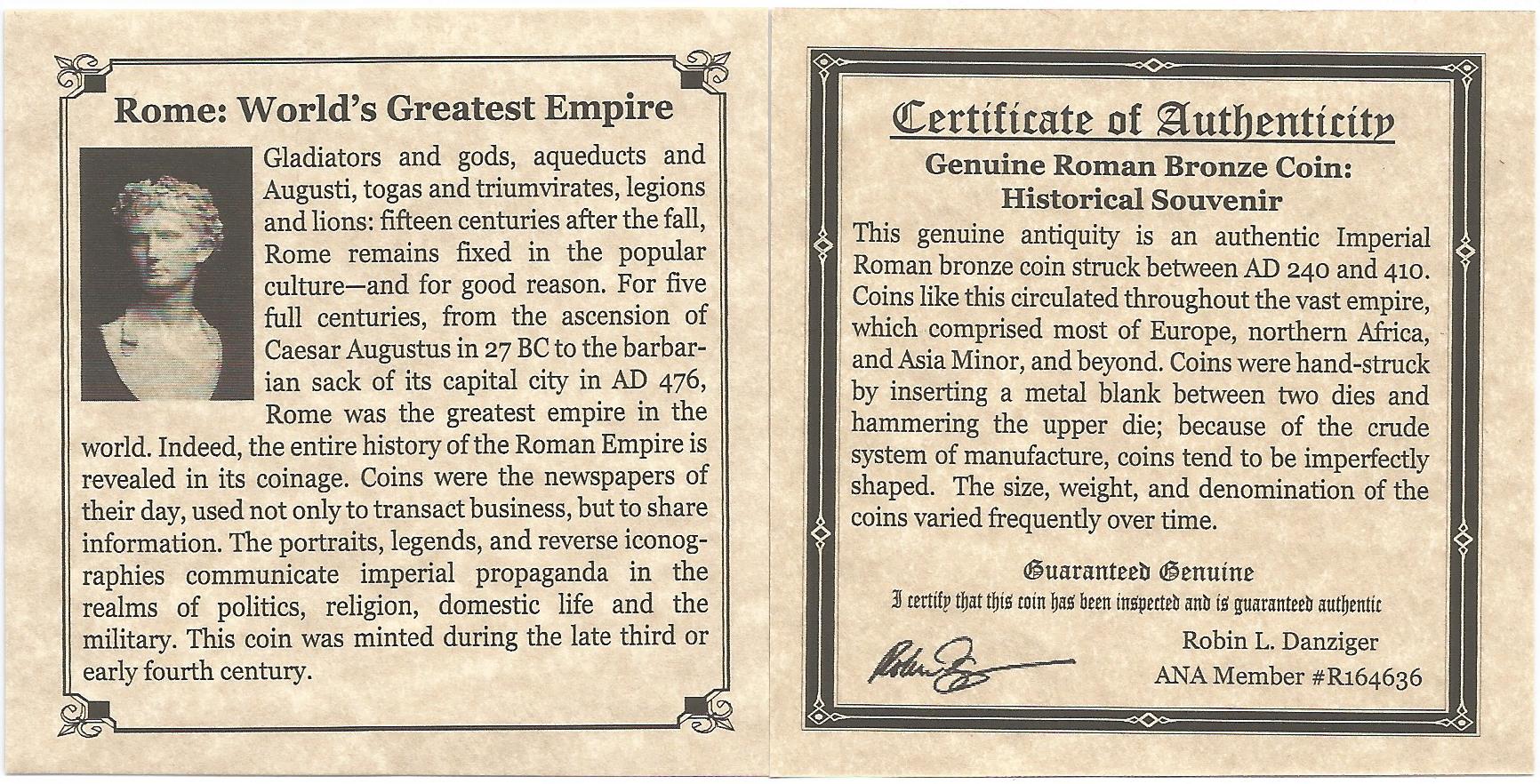 Rome: World’s Greatest Empire (Mini Album) - CoinsTV