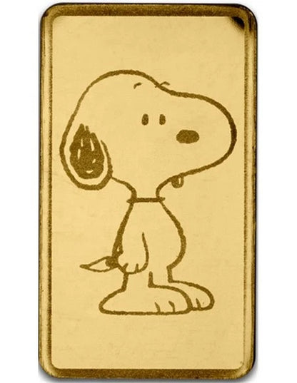 2025 Peanuts 75th Ann. 0.5g Gold Bar in Card