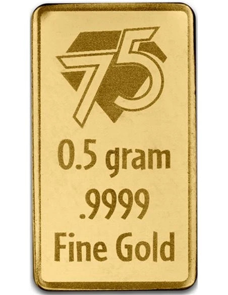 2025 Peanuts 75th Ann. 0.5g Gold Bar in Card