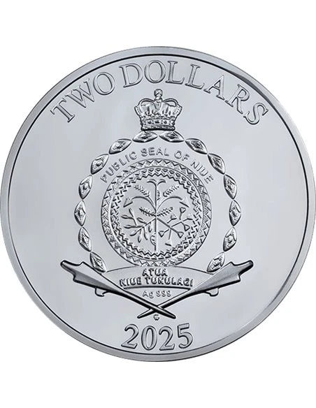 2025 Niue Athena Black Proof 1 oz Silver Coin - CoinsTV