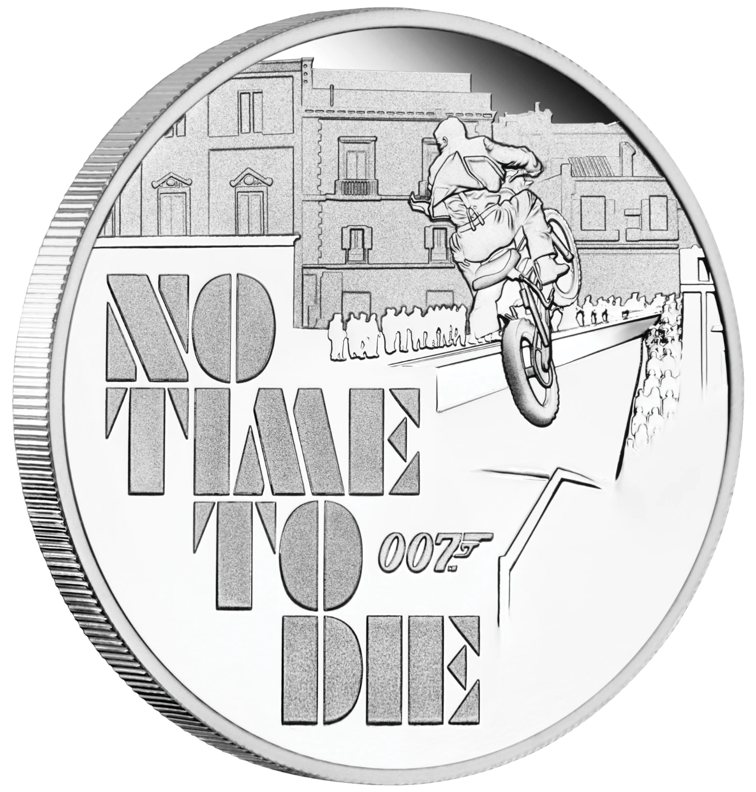 2020 Tuvalu James Bond No Time to Die 1 oz Silver Coin - CoinsTV