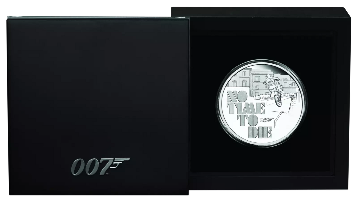 2020 Tuvalu James Bond No Time to Die 1 oz Silver Coin - CoinsTV