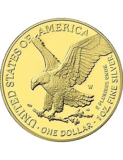 2025 U.S. Eagle Mosaic American Flag Edition 1 oz Silver Coin