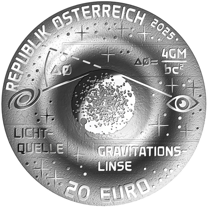 2025 Austria Beauty of the Universe Einstein Ring 2/3 oz Silver Coin - CoinsTV