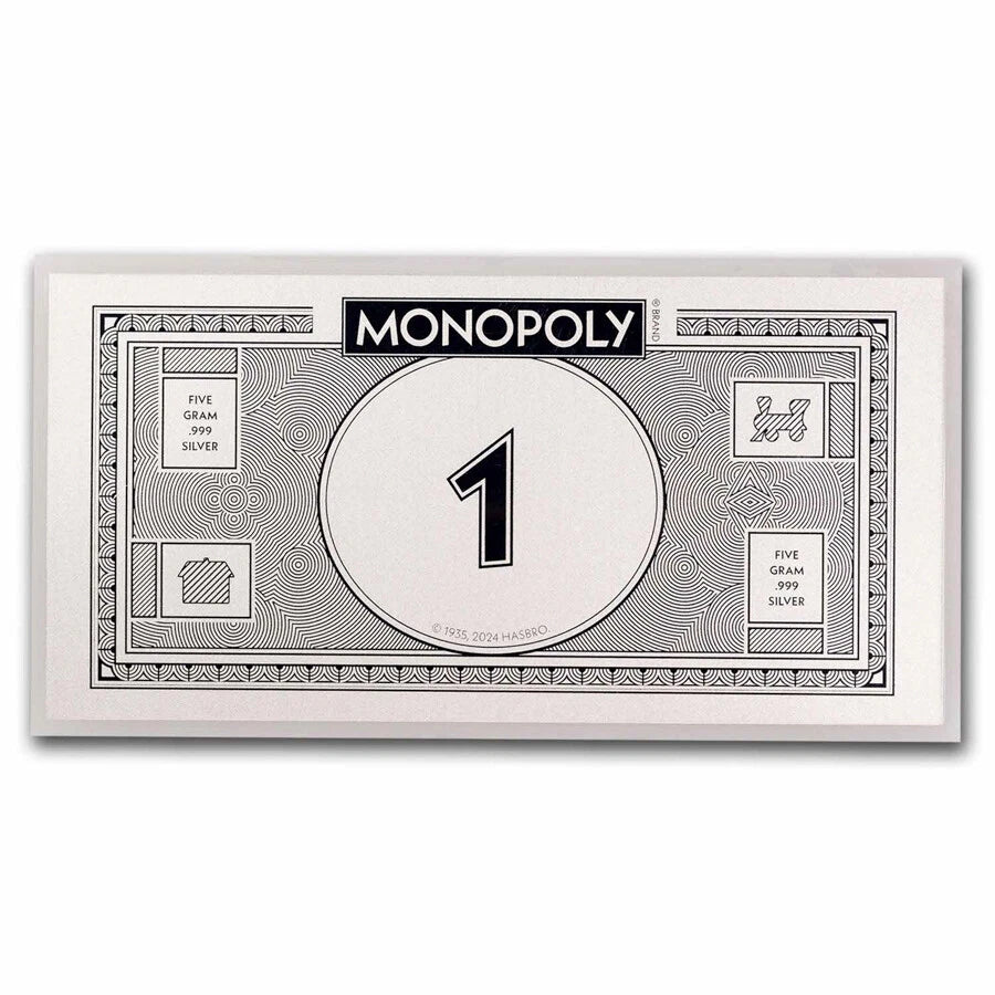 2024 Samoa Monopoly Currency 5g Silver Note - CoinsTV