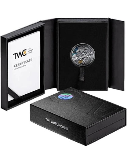 2025 Ghana Memento Mori Pirate UHR 1 oz Silver Coin - CoinsTV
