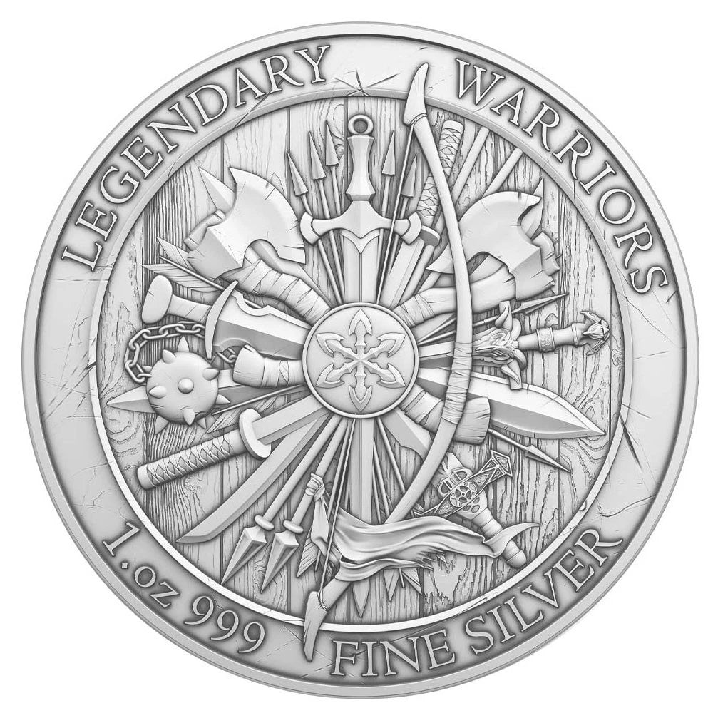 Legendary Warriors: Alexander the Great 1 oz .999 Fine Silver Round - CoinsTV