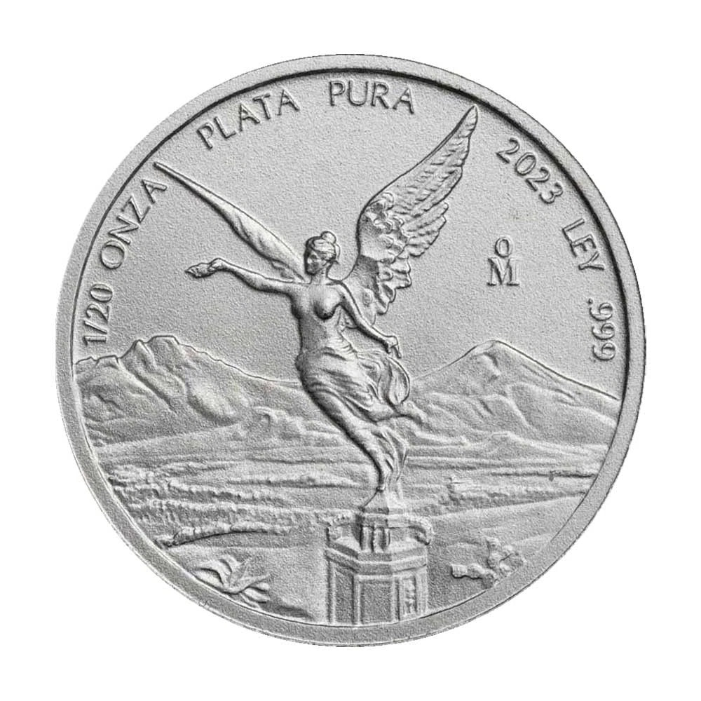 2023 Silver Mexican Libertad Onza 1/20 oz Brilliant Uncirculated - CoinsTV