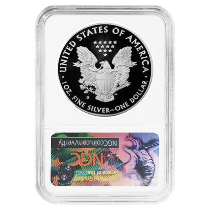 2017-S Silver Eagle Congratulations Set - NGC PF69UC Trolley ER - CoinsTV