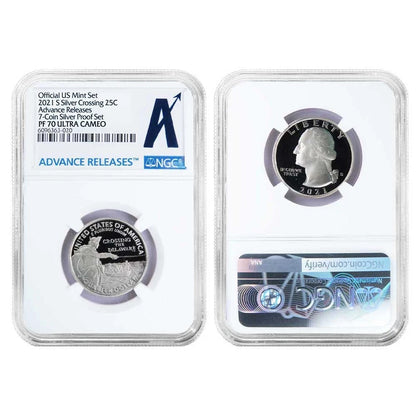 2021-S US Silver Proof Set NGC PF70UC Advance Releases - CoinsTV