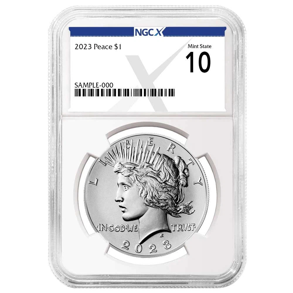 2023 Peace Silver Dollar - NGCX MS10 X Label - CoinsTV