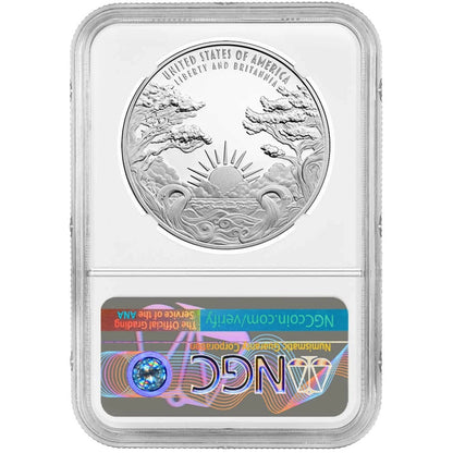 2024-P Proof Liberty & Britannia 1 oz Silver Medal - NGC PF70UC FDI Britannia Label