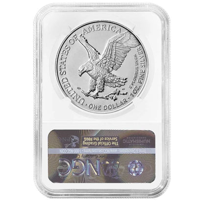 2022 Silver Eagle - NGC MS70 FDI Michael Gaudioso Flag Label