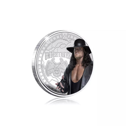 WWE Legends The Undertaker 9g Silver Plated Medallion in Assay Card