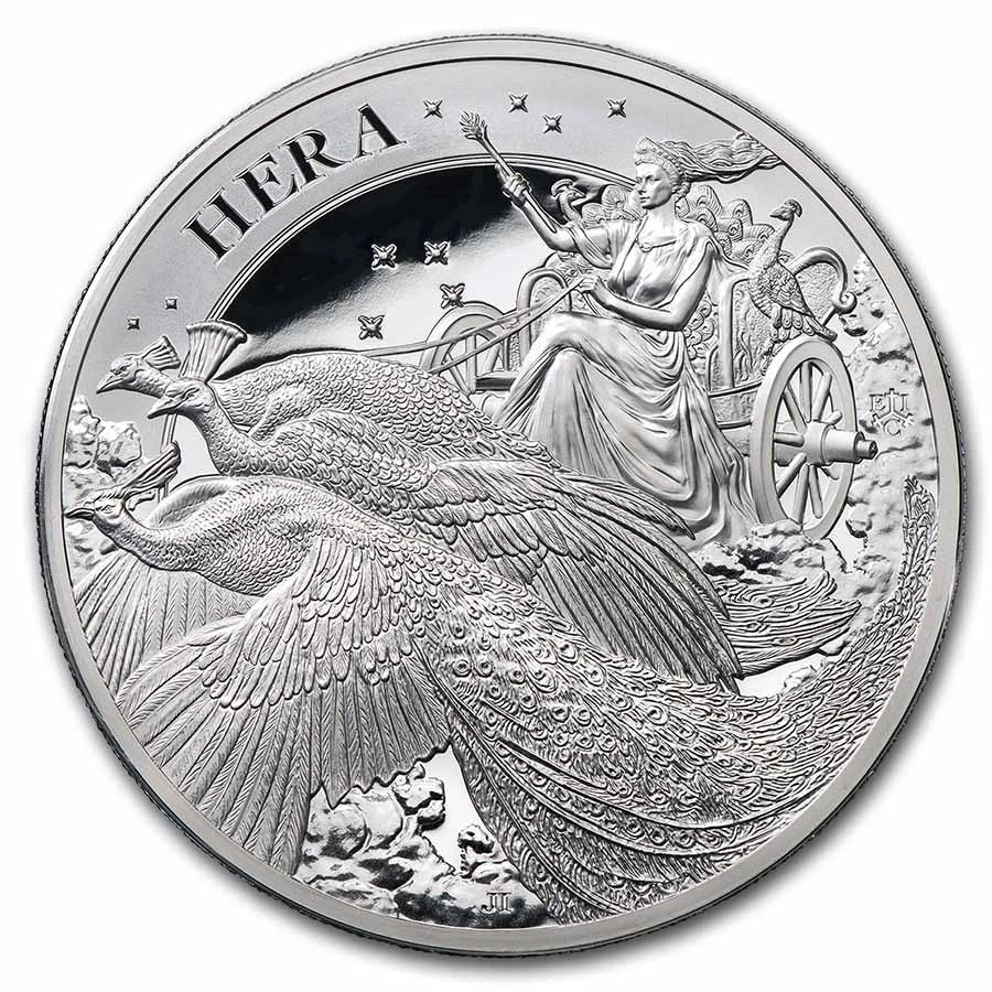 2022 St. Helena Goddesses Hera Proof 5 oz Silver Coin - CoinsTV