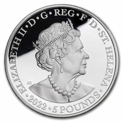 2022 St. Helena Goddesses Hera Proof 5 oz Silver Coin - CoinsTV