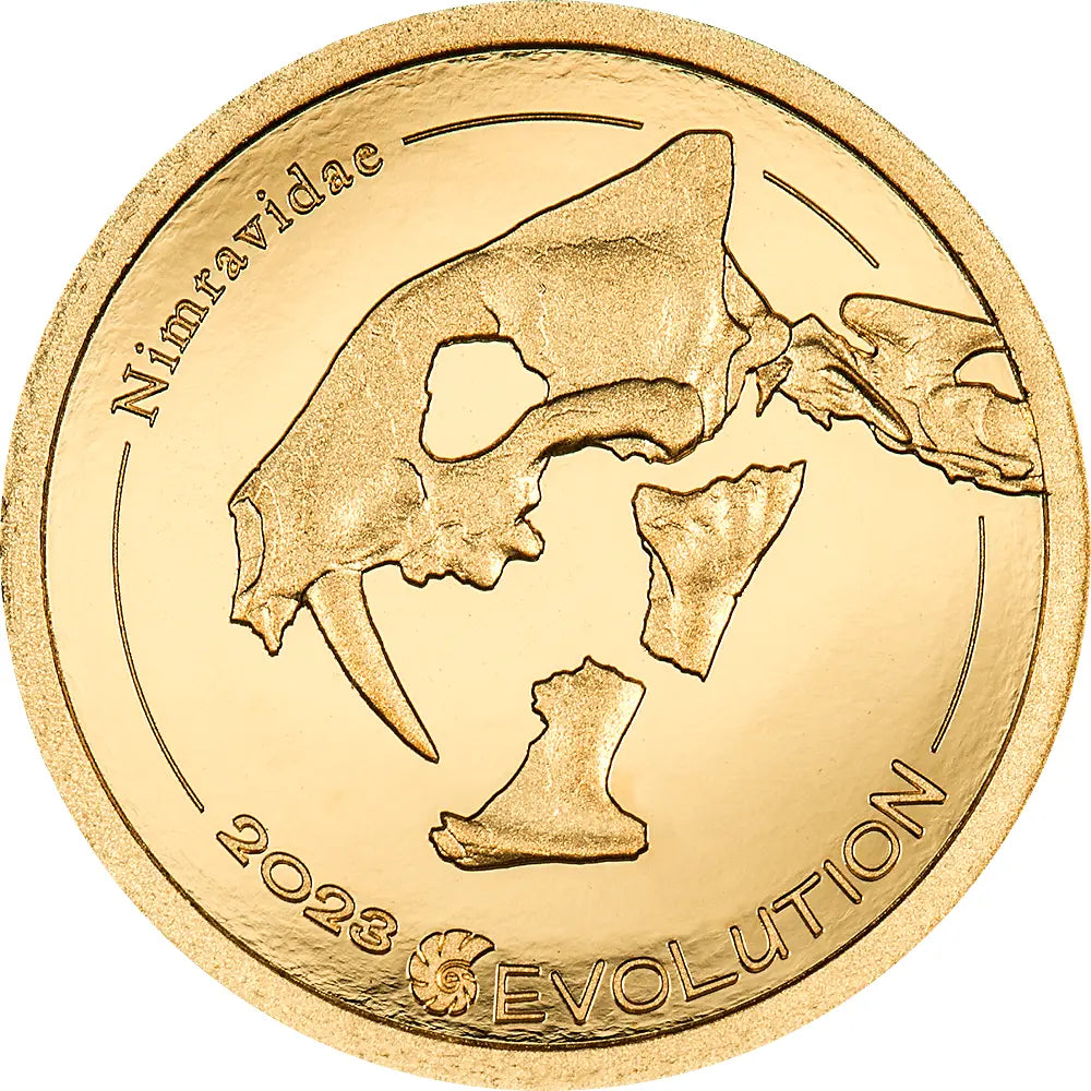 2023 Nimravidae Evolution of Life 0.5 g, Gold .9999 - CoinsTV