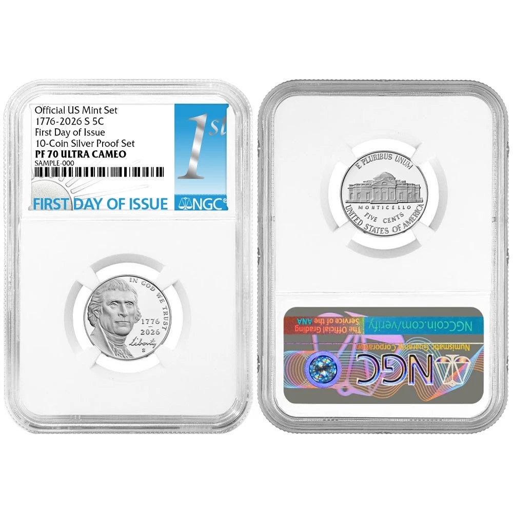 2026-S U.S. Silver Proof 10pc Set NGC PF70UC FDI First Label