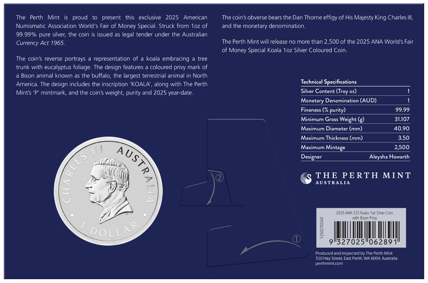 2025 Koala Bison Privy 1 oz Silver Coin ANA WORLD’S MONEY FAIR Oklahoma City - CoinsTV
