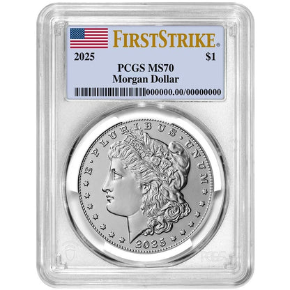 2025 Morgan Silver Dollar - PCGS MS70 FS Flag Label
