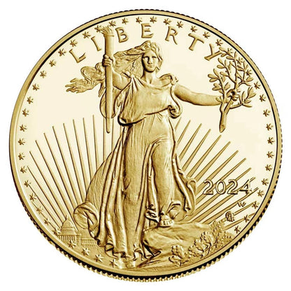 2024-W Proof $5 American Gold Eagle 1/10 oz Gold with Box OGP & COA