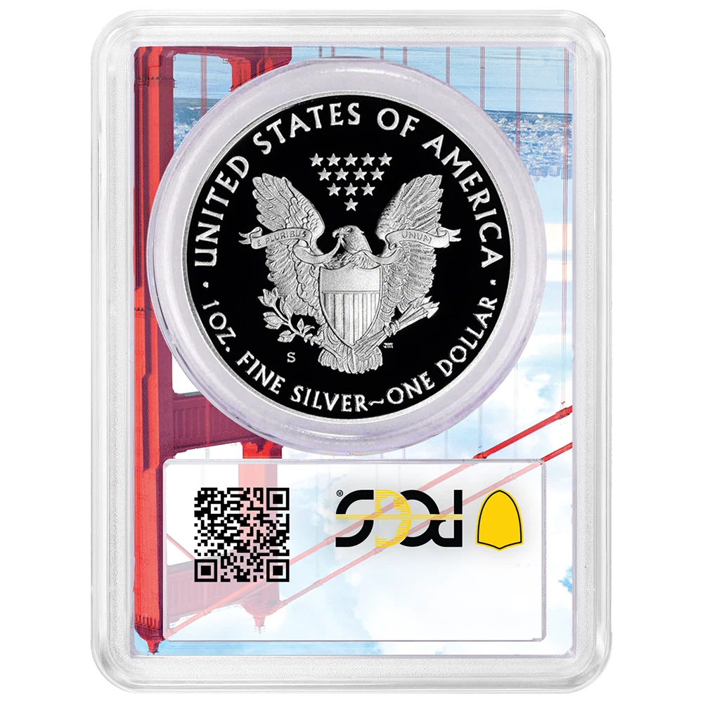 2019-S Silver Eagle - Limited Edition Proof Set - PCGS PR70DCAM FDOI Golden Gate - CoinsTV