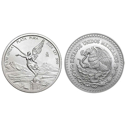2024 Mexican Libertad 1/10 oz Silver - Brilliant Uncirculated