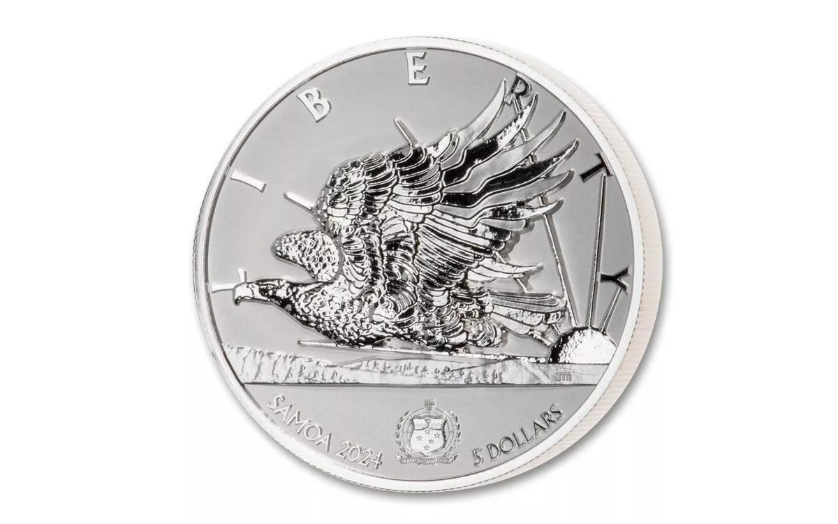 2024 Samoa Natanya's Light of Liberty - 2 oz Silver Coin - CoinsTV