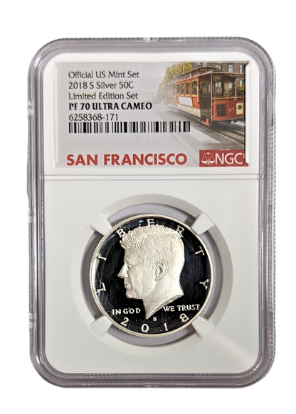 2018-S Franklin Silver Half Dollar - Limited Edition - NGC PF70 Ultra Cameo