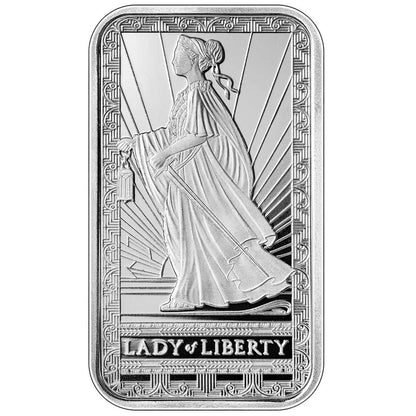 Pamp Lady of Liberty Bar 1 oz .999 Fine Silver - CoinsTV