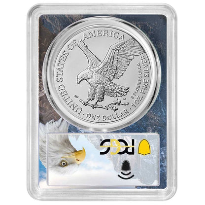 2026(W) Silver Eagle - PCGS MS70 FDOI Eagle Frame - CoinsTV