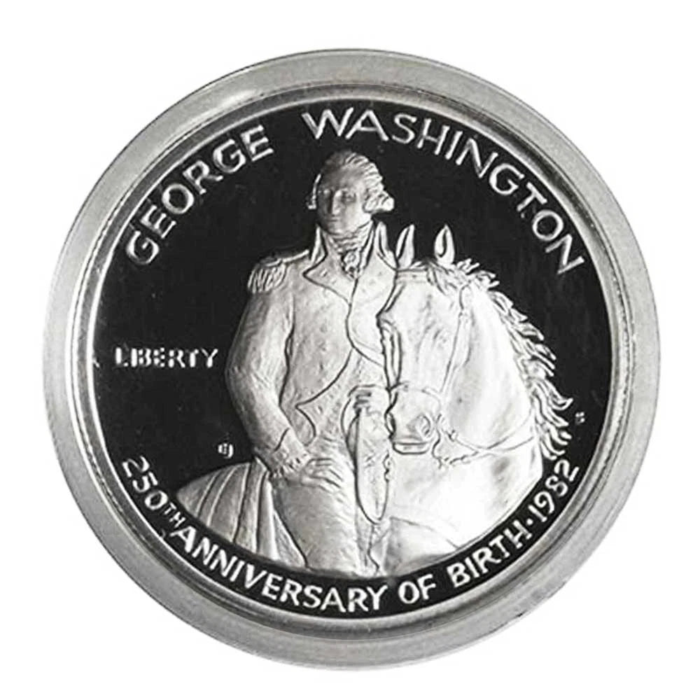 1982-S Proof 50c Silver George Washington Half Dollar Box OGP & COA