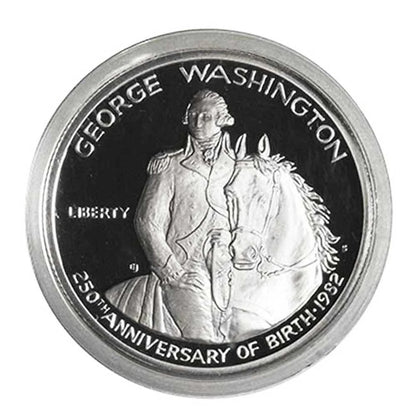 1982-S Proof 50c Silver George Washington Half Dollar Box OGP & COA