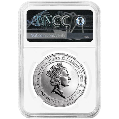 2022 St. Helena Silver Pegasus - NGC MS70 FDI Jennie Norris Signature - CoinsTV