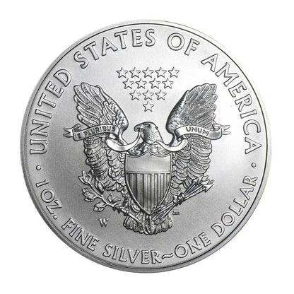 2014-W Burnished Silver Eagle with Box OGP & COA