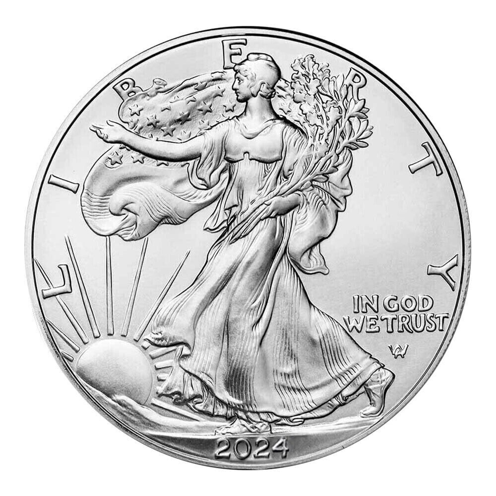 2024 Silver Eagle - Business Strike - Brilliant Uncirculated - CoinsTV
