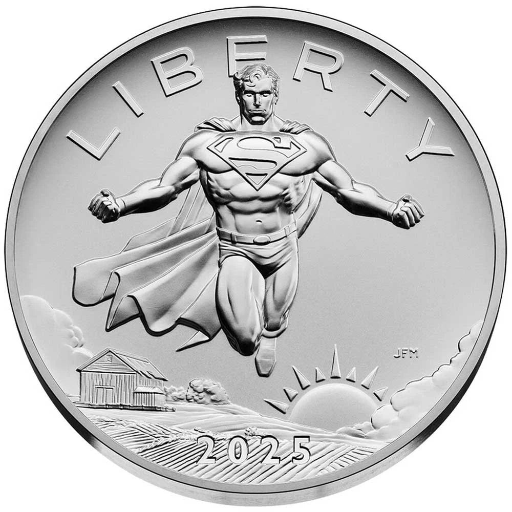 2025 Superman DC Comics 2.5 oz Silver Medal Box - CoinsTV