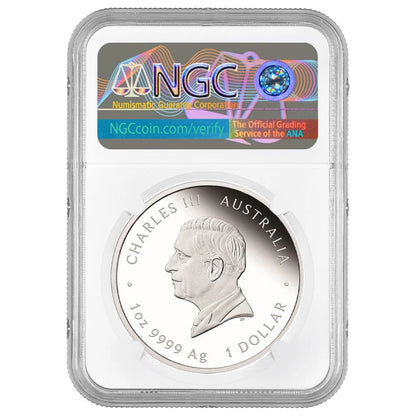 2026 Australia Lunar Year of the Horse 1 oz Silver Colorized - NGC MS70 - CoinsTV