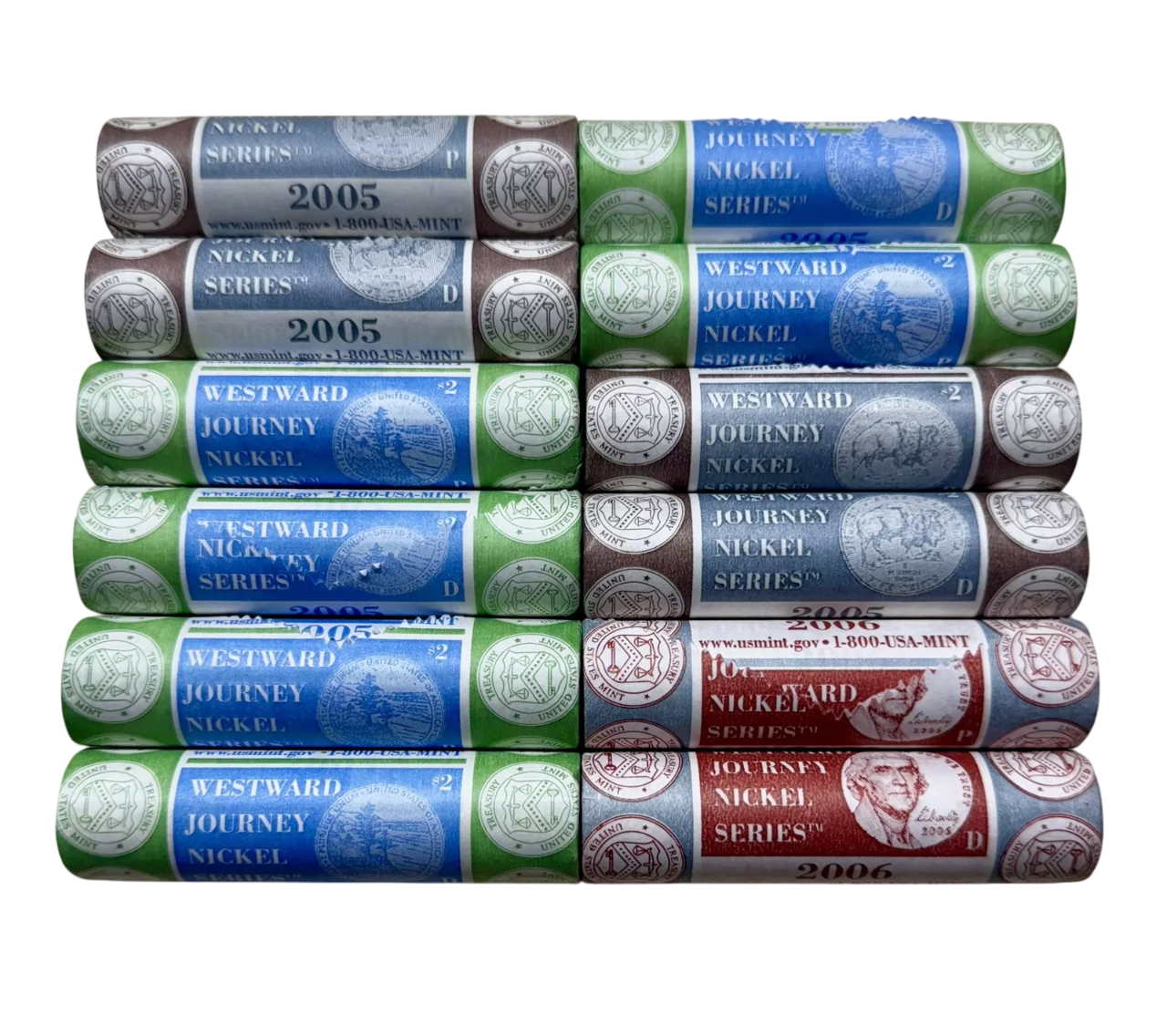 OBW Jefferson Nickel Deal - Bank Wrapped Nickel Roll of 40 - CoinsTV