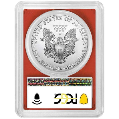 2021 Silver Eagle Type 1 - PCGS MS70 FS Flag Label Red Frame - CoinsTV