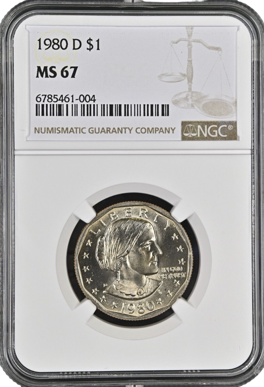 1980 D Susan B Anthony Dollar - NGC MS67