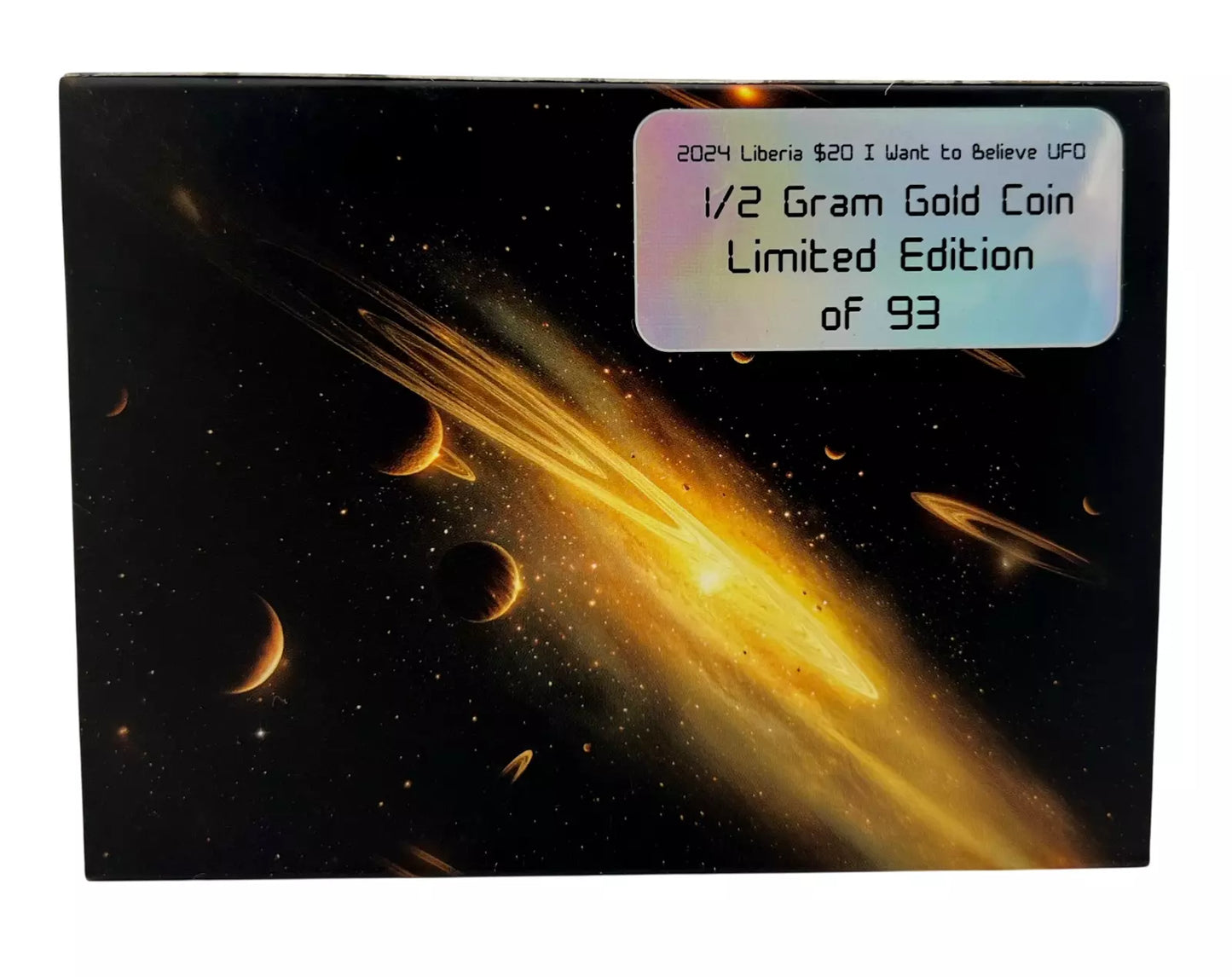 2024 Liberia $20 I Want to Believe UFO 0.5g Gold Coin - NGC PF 70 Galaxy Label