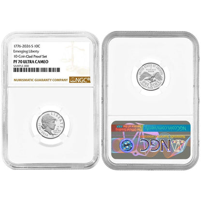 2026-S U.S. Clad Proof 10pc Set NGC PF70UC Brown Label