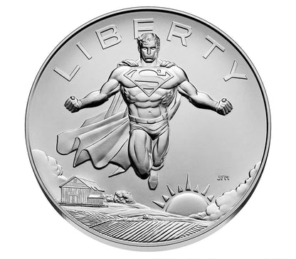 2025 Superman Comic Art 1 oz Silver Medal - CoinsTV